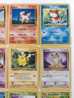 Vintage Pokemon Pikachu Lot Of 9 WOTC Base Set Jungle FossilUnlimited MP - Image 3