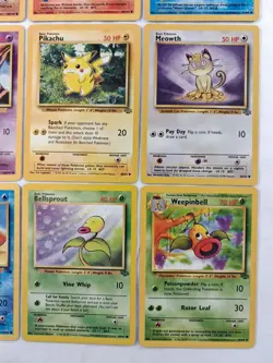 Vintage Pokemon Pikachu Lot Of 9 WOTC Base Set Jungle FossilUnlimited MP - Image 5