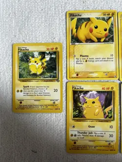 Pokemon TCG Pikachu Lot 7 Cards English 1999-2012 Nintendo - Image 2