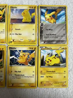 Pokemon TCG Pikachu Lot 7 Cards English 1999-2012 Nintendo - Image 3