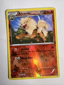 Pokemon TCG Arcanine Next Destinities 13/99 Reverse Holofoil NM - Image 1