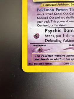 Pokemon Celebi Holo Neo Revelation 3/64 LP Rare Pokemon Card - Image 5