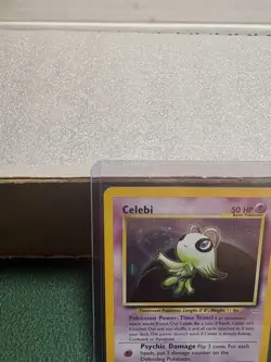 Pokemon TCG: Celebi Neo Revelation, #3/64, Double Holo Error, With Swirl! MP/LP. - Image 2