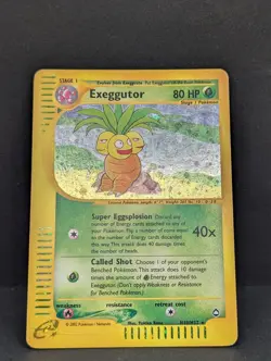 Exeggutor H10/H32 Aquapolis Holo Rare Pokemon TCG Nintendo e-Reader MP+ - Image 3