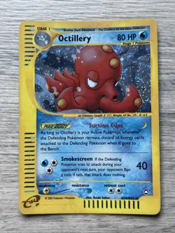 Pokemon TCG Octillery Aquapolis H20/H32 Holo Rare LP / MP WOTC E-Series Vintage - Image 1