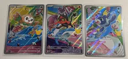 Pokemon TCG First Partner Series 1 Illustration - Rowlett, Litten, Popplio Trio - Image 1