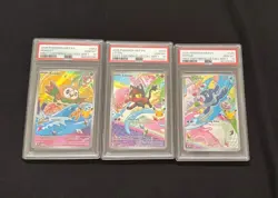 Rowlet 43 Litten 44 Popplio 45 First Partner Series PSA 10 **SEQUENTIAL** - Image 1