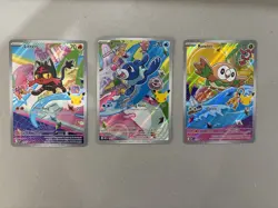 Pokemon TCG First Partner Illustration Collection Alola Rowlet Litten Popplio - Image 1