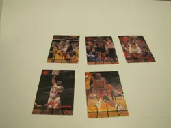 LOT OF 5 98-99 UD MJ TIMELINE JORDAN CARDS NRMT INVEST NOW - Image 1