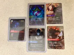 Lot Of 5 Riftbound Unleashed Cards - Rengar Unseen - Lilting Lullaby - Jhin - Image 1