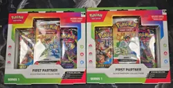 Pokemon TCG First Partner Illustration Collection Series 1 Lot Of 2 - Image 1