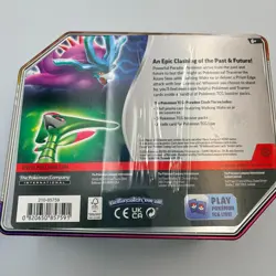 Pokemon TCG Paradox Clash Tin Iron Leaves ex Factory Sealed New 5 Booster Packs - Image 3
