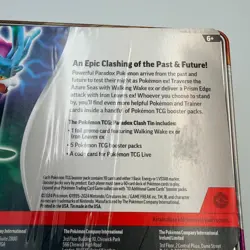Pokemon TCG Paradox Clash Tin Iron Leaves ex Factory Sealed New 5 Booster Packs - Image 4