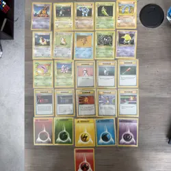 Pokemon Shadowless Base Set 26 Card Non-Holo Lot - Image 1