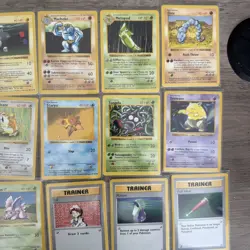 Pokemon Shadowless Base Set 26 Card Non-Holo Lot - Image 3