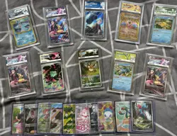 Pokemon Collection ETBs Slabs + Singles Bundle Job Lot Pokemon Cards TCG - Image 1