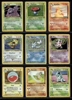 Vtg Pokemon Card Collection Lot Jungle Set Binder Holo WOTC - Image 1