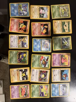Pokemon TCG 1st Edition 20 Card Lot Neo Genesis , Jungle Mint 📈📈 Vintage - Image 1