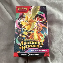 Pokemon TCG Mega Evolution Ascended Heroes Booster Bundle 6 Packs English 2025 - Image 1
