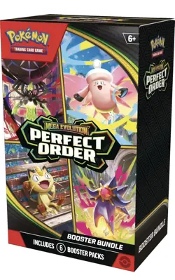 Pokemon TCG Mega Evolution Perfect Order Booster Bundle 6 Packs Sealed NEW - Image 1