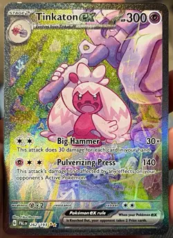 Pokemon TCG Tinkaton ex 262/193 Paldea Evolved SIR Full Art Holo EN - Image 1