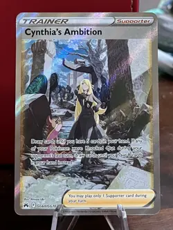 Pokemon Crown Zenith Cynthia's Ambition Full Art Holo GG60/GG70 - Image 1