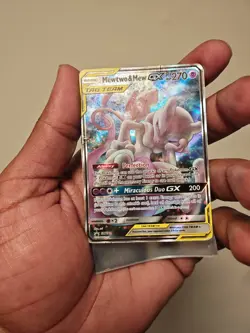 Nintendo Pokemon TCG Sun & Moon Promo Mewtwo & Mew GX SM191 Holo 8 Lot - Image 3