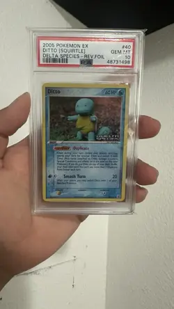 POKEMON EX DELTA SPECIES DITTO SQUIRTLE #40 REVERSE PSA 10 GEM MINT - Image 1