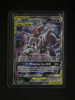 Mewtwo & Mew GX SM191 SM Promo TAG TEAM GX Holo English 270 HP Pokemon TCG - Image 1
