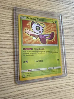 Shining Celebi SM79 Pokemon Sun and Moon Promo NM - Image 1