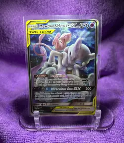 Mewtwo & Mew GX SM191 - Black Star Promo - Holo - Full Art - NM/M - Pokemon TCG - Image 1