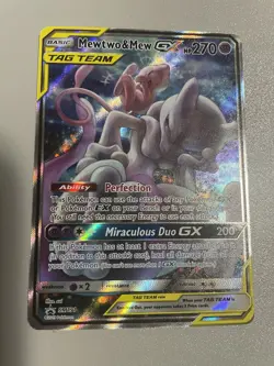 Pokemon TCG Mewtwo & Mew Tag Team Gx SM191 Black Star Promo NM Condition - Image 1