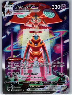 Deoxys VMAX GG45/GG70 SWSH: Crown Zenith: Galarian Gallery - Pokemon Card - NM - Image 1