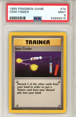1999 Pokemon Game Item Finder #74 PSA 9 MINT - Image 1