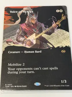 Magic the Gathering Voice of Victory Tarkir: Dragonstorm Near Mint Condition - Image 1