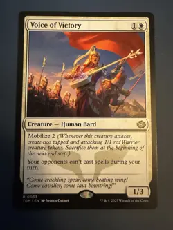 Voice Of Victory, MTG, Rare, M/NM, Tarkir: Dragonstorm - Image 1