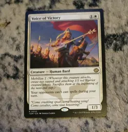 MTG Voice of Victory Tarkir Dragonstorm Rare Card 0033 Near Mint - Image 1