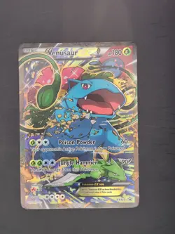 Venusaur EX XY123 Black Star Promo Full Art Standard Size Pokemon Card NM/LP - Image 1