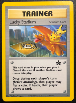 Pokemon TCG Lucky Stadium Black Star Promo 41 Pokemon Center NY plus Insert Card - Image 1