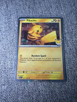 Pikachu 051/162 Pokemon Day Promo Holo Card Stamped - Image 1