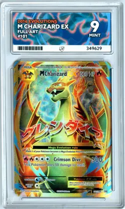 ACE 9 M Charizard EX 101/108 Pokemon XY Evolutions 2016 Full Art Card MINT - Image 1