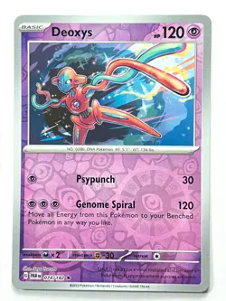 Deoxys 074/182 Reverse Holo Rare Paradox Rift Pokemon - Pack Fresh Near Mint NM! - Image 4