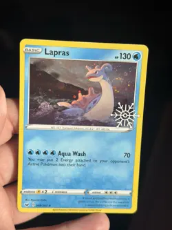 Pokemon TCG Lapras Holiday Calendar Card 048/202 Stamped Promo - Image 1