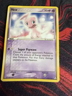 Mew 111/110 Promo 2006 Rare Non Holo Ex Holon Phantoms Pokemon Card MP - Image 1