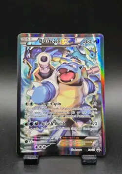 Pokemon TCG Blastoise EX XY122 Black Star Promo Full Art Holo Mp - Image 1