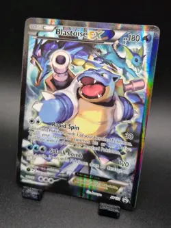 Pokemon TCG Blastoise EX XY122 Black Star Promo Full Art Holo Mp - Image 4