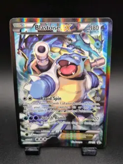 Pokemon TCG Blastoise EX XY122 Black Star Promo Full Art Holo Mp - Image 5