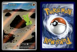 Larvitar 203/197 Holo Illustration Rare Obsidian Flames Pokemon Card - Image 1
