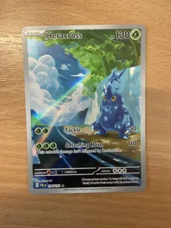 Pokemon TCG Heracross Paldea Evolved Holo Card Illustration Rare 194/193 NM - Image 1