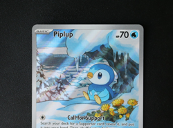 Pokemon Card - Piplup 098/094 - Phantasmal Flames - Illustration Rare - Crease ⭐ - Image 4